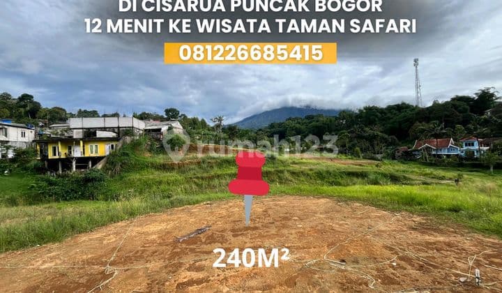 Tanah Shm Luas 240m2 Di Puncak Bogor Akses Mobil