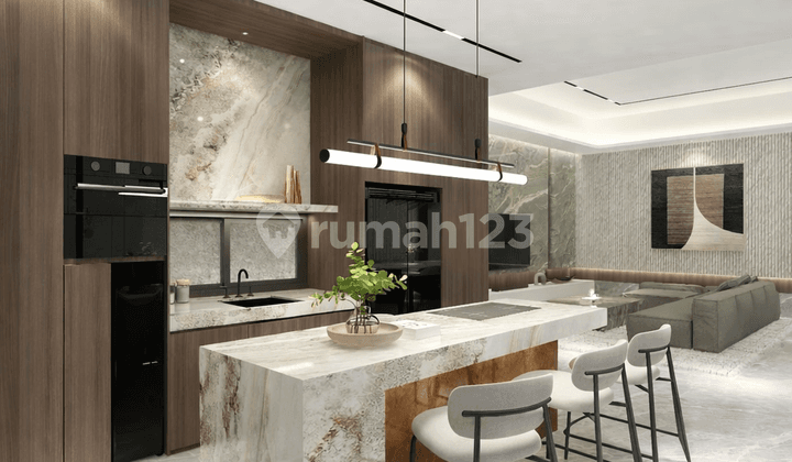 Rumah Interior Mewah 12X25 4Kt Full Furnished Desain Tropical Minimalis di Katamaran Pik