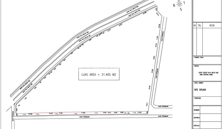 Dijual Kavling Strategis Villa Melati Jalur Utama Ramai Lalin