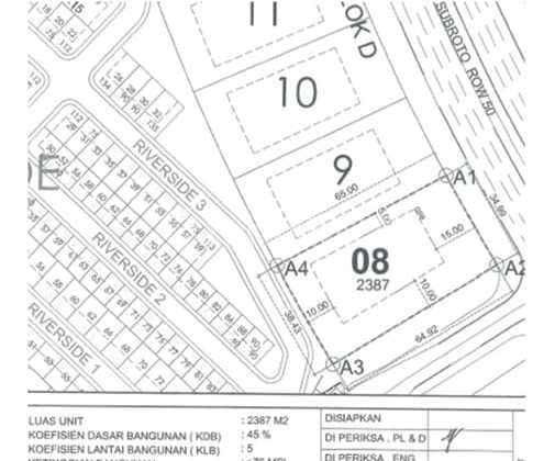 Disewakan 3 Unit Kavling Komersial area bergengsi Jl.Gatot Subroto, PIK2