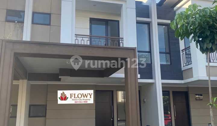 Translation: "Rent a 2-Story House in the Amagriya Eka Cluster, Podomoro Park Bandung"