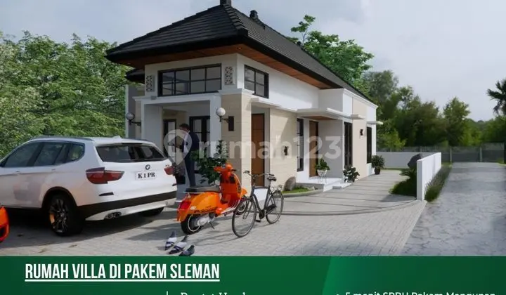 Rumah Villa Hook Dkt Wisata Merapi Kaliurang di Pakem Free Fazebo