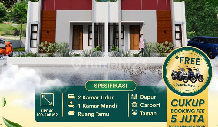 Rumah Cantik Dekat Wonosari Kota 15 Menit Uny Semanu Gunungkidul