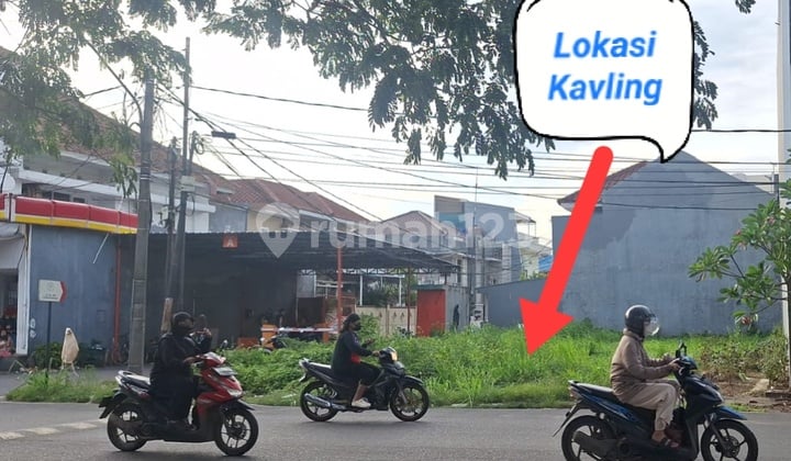 Tanah/Kavling Citra Garden 3 Boulevard Hoek. Area Ramai . Bebas Banjir