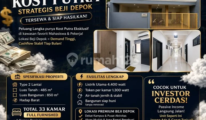 Boarding House for Sale in Margonda Depok 33 Rooms Near Ui & Gunadarma