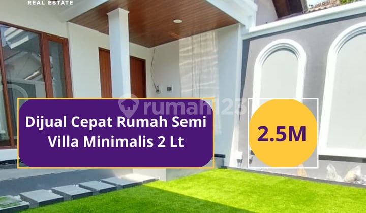 Semi Villa Minimalist 2-Storey House in West Denpasar