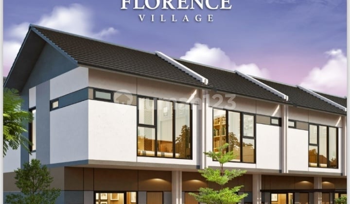 Rumah dan Rumah Usaha Florence Village di Jakarta Garden City 900jtan