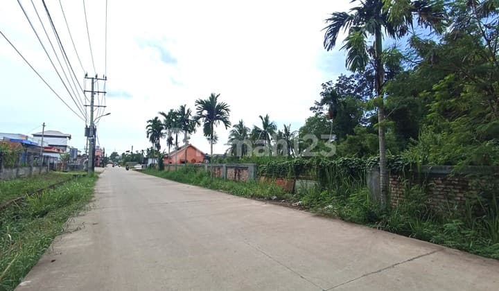 Tanah Pinggir Jl. Perjuangan Sukawinatan Cocok Bangun Ruko: SHM