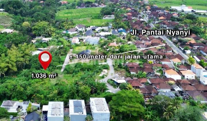 Tanah Komersil Strategis Kawasan Wisata Pantai Nyanyi Tabanan Bali