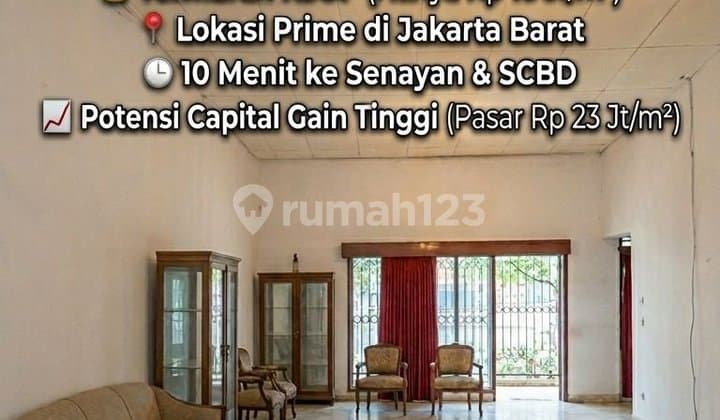 Rumah Tua Hitung Tanah Palmerah Dijual B U!