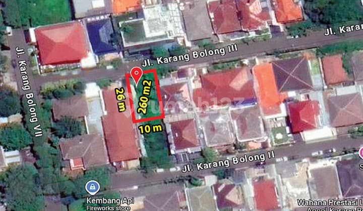 Tanah Strategis Luas 260 M2 Di Ancol Barat