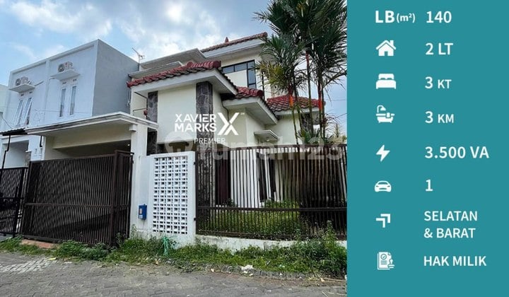 Rumah 2 Lantai Dekat Ub, Polinema & Raya Suhat di Bunga-Bunga Lowokwaru Malang Kota