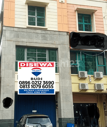 Disewakan Ruko Kelapa Gading Hook Hadap Jalan Raya Dekat Moi 4tk 4,5 X 18