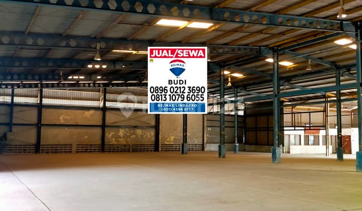 Dijual Gudang Kawasan Pulogadung Lt 6445 M2 Lb 3000 M2 Akses Kontainer