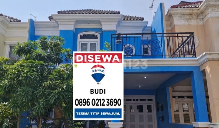 Disewakan rumah kelapa gading royal gading mansion 2 tk LT 9 x 20 3+1 KT Semi Furnish