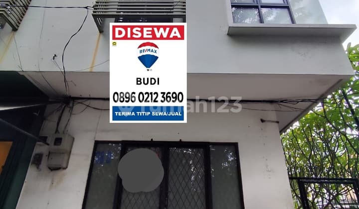 Disewa Ruko Gading Indah Kelapa Gading Belakang Mall 3Tk LB 4,5 X 13