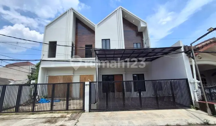 New 2-Story Affordable Move-In Ready Scandinavian House in Jatiasih
