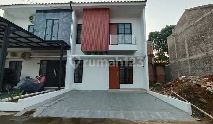 Rumah Full Bata Merah, Dalam Cluster Modern Minimalis Dekat Tol Jatibening