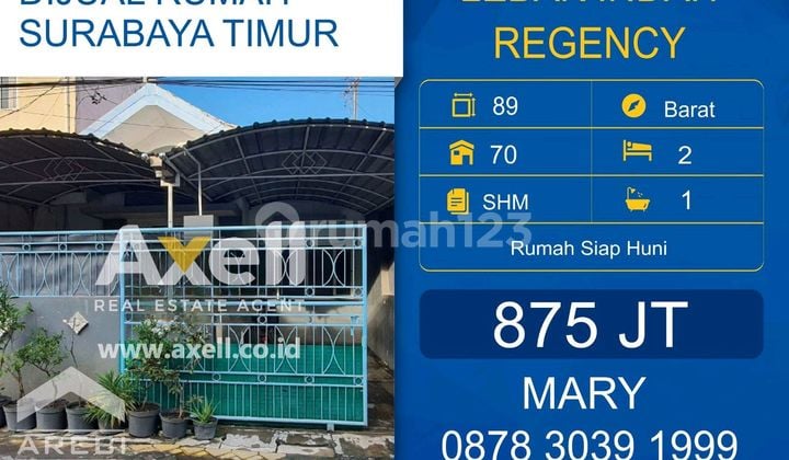 Rumah Lebak Indah Regency Dijual
