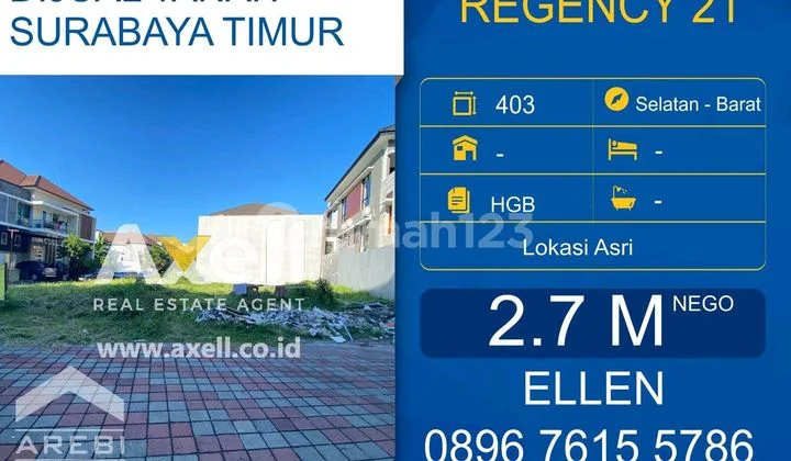 Tanah Regency 21 Djual Tanah Regency 21 Djual