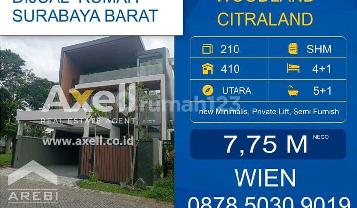 Rumah Citraland Woodland Dijual