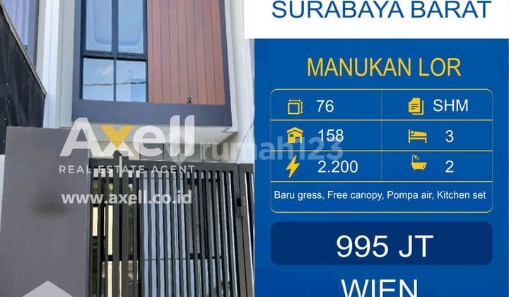 Rumah Baru Gress Manukan Lor Dijual