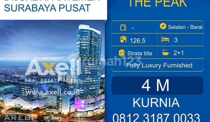 Apartemen The Peak Tunjungan Plaza Dijual