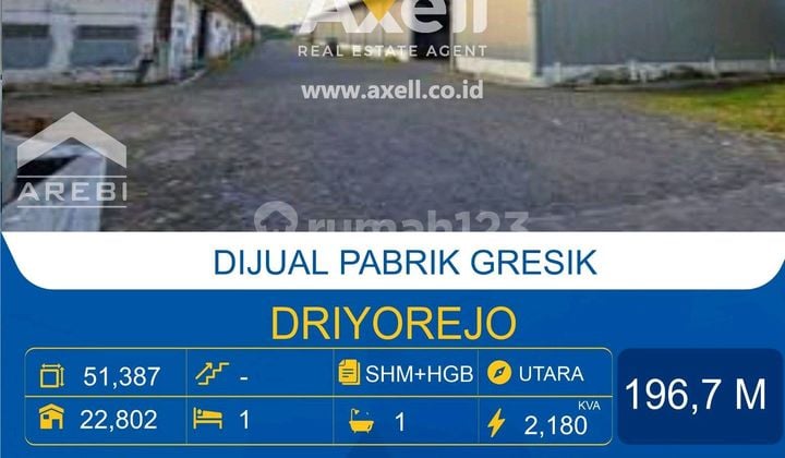 Driyorejo Factory for Sale