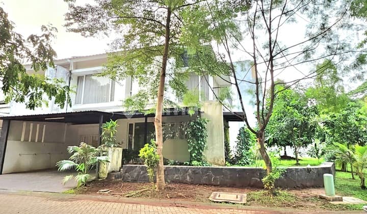 Rumah Hoek Depan Taman Cluster Kebayoran Residence Bintaro Jaya