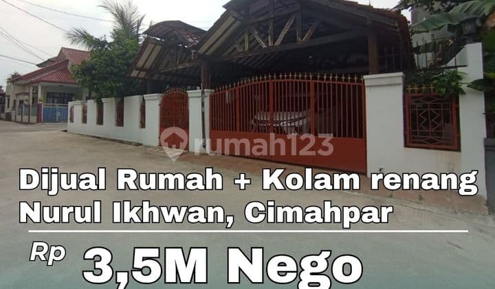 Rumah Mewah Ada Kolam Renang Cimahpar Nurul Ikhwan