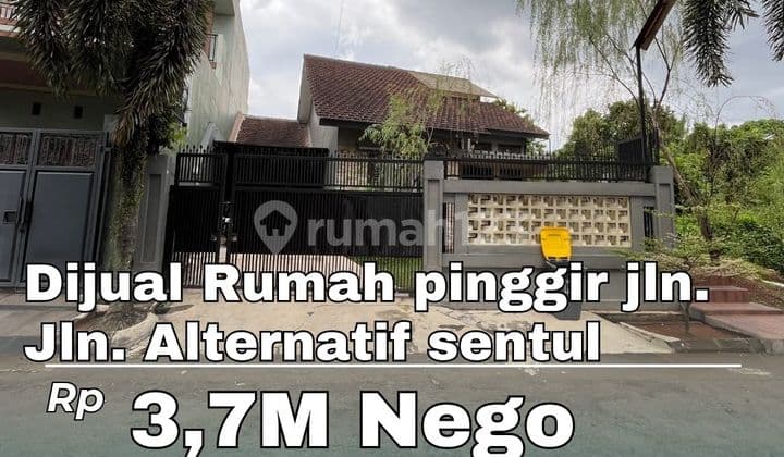 Dijual Rumah Pinggir Jalan Alternatif Siap Huni Bagus