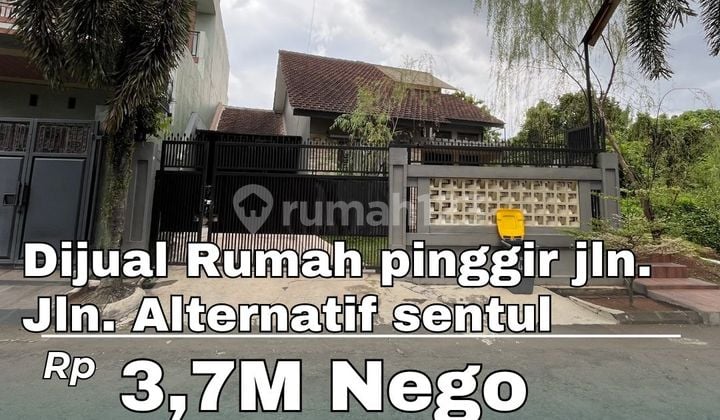 Dijual Rumah Pinggir Jalan Alternatif Siap Huni Bagus
