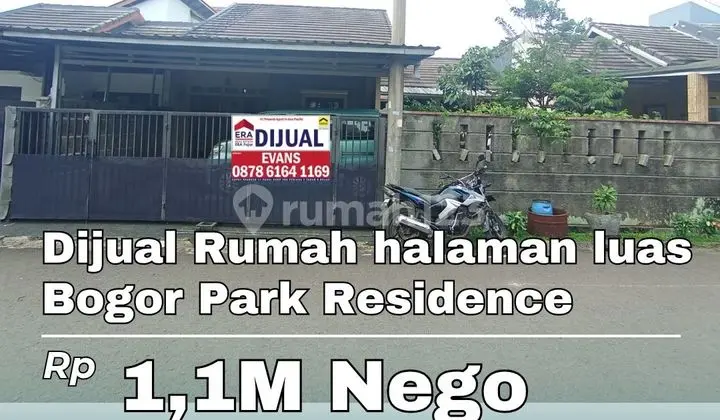 Dijual Rumah Bogor Park Residence Tanah Samping Cocok Buat Berkebun