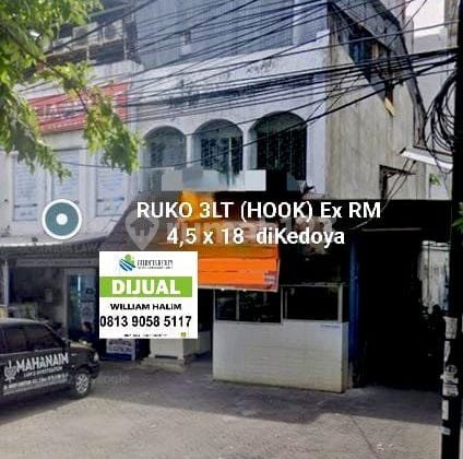 Jual Ruko 3Lt di Hook Ex Rm di Kedoya
