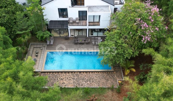 Rumah Mewah Luas Semi Furnished Modern Tropis di Veteran Bintaro