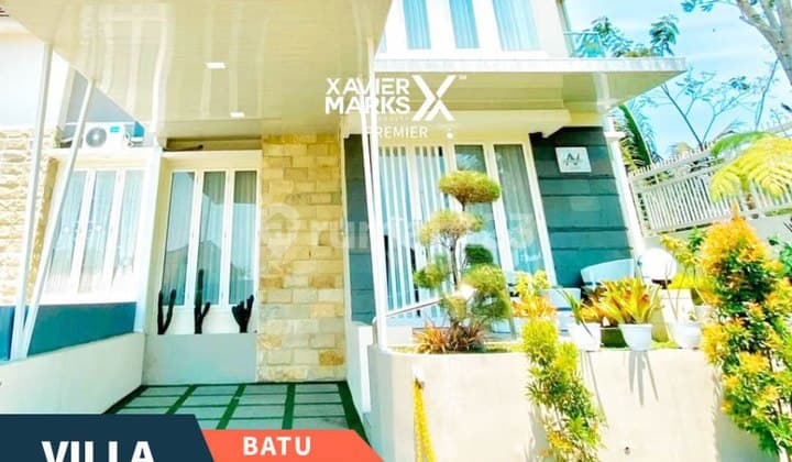 Dijual Villa Cantik Furnished Bagus Dekat Wisata di Junrejo Batu