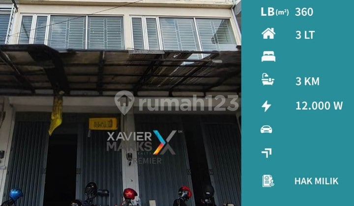 Bangunan 2 Ruko Strategis di Terusan Dieng Malang Akses Mudah