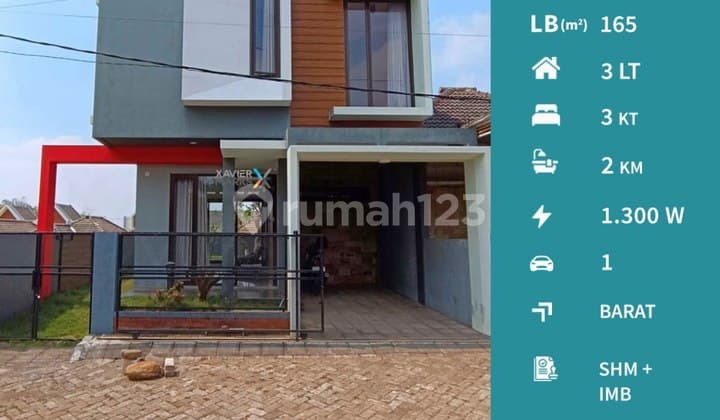 Dijual Rumah Open Space di Brawijaya Residence Lowokwaru Malang