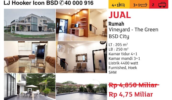 Rumah 2 Lantai di BSD The Green, Tangerang