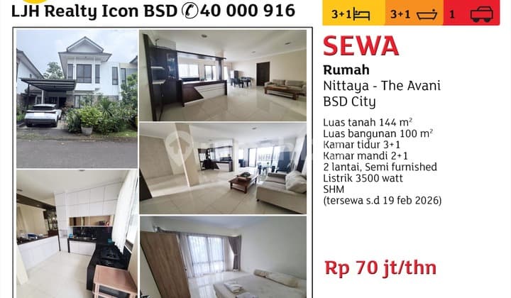 Rumah Bagus di BSD Avani Siap Huni