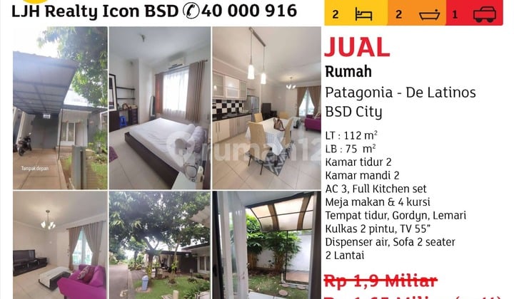 Rumah Bagus di BSD Delatinos PPJB