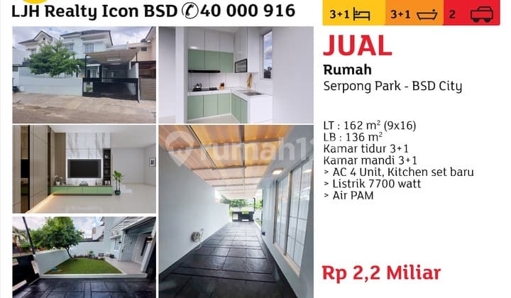 Rumah Bagus Di Bsd Serpong@park