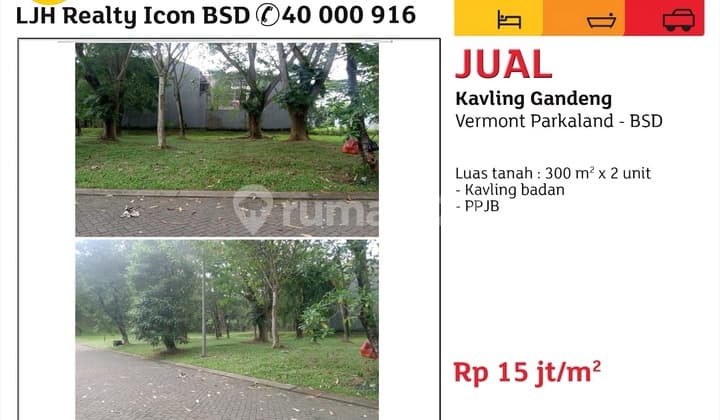 Kavling Premium di Bsd Cluster Vermont Lokasi