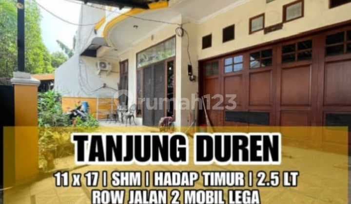 J1808-rg 3-Story House 11x16 M2 East Facing 2-Car Road Tanjung Duren