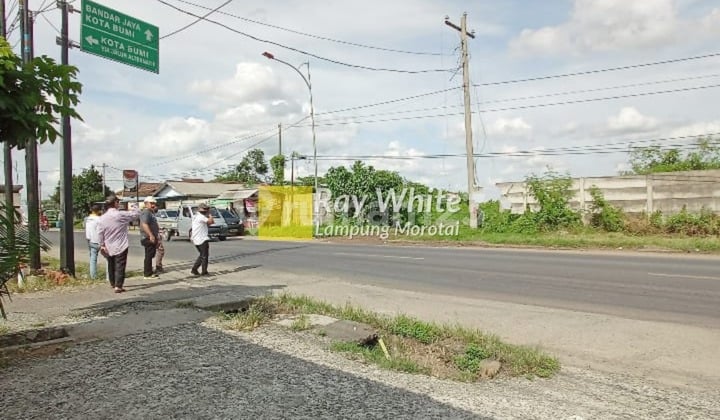 Tanah Jl. Lintas Sumatera dekat gerbang Tol Gunung Sugih Lampung Tengah