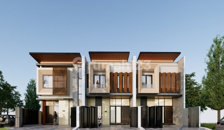 (Rumah B) Rumah Minimalis Modern Row Jalan Lebar Araya Galaxy Klampis Asri