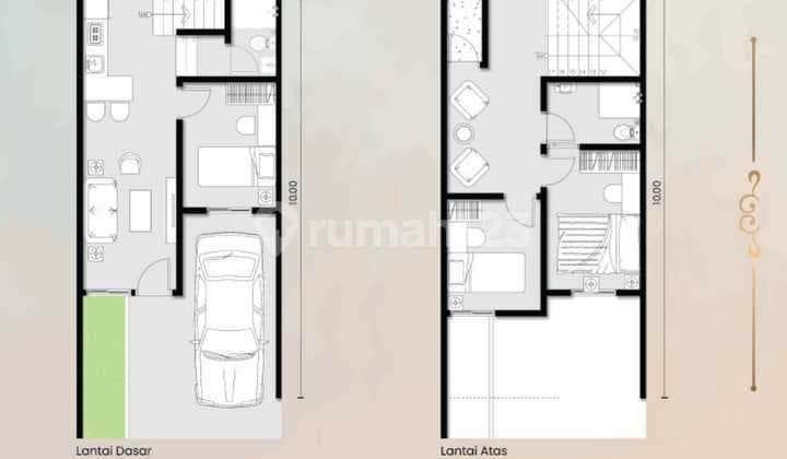 3Ktr - Dijual Rumah Baru Cluster Nordea 1 (Primary) Uk 5X10