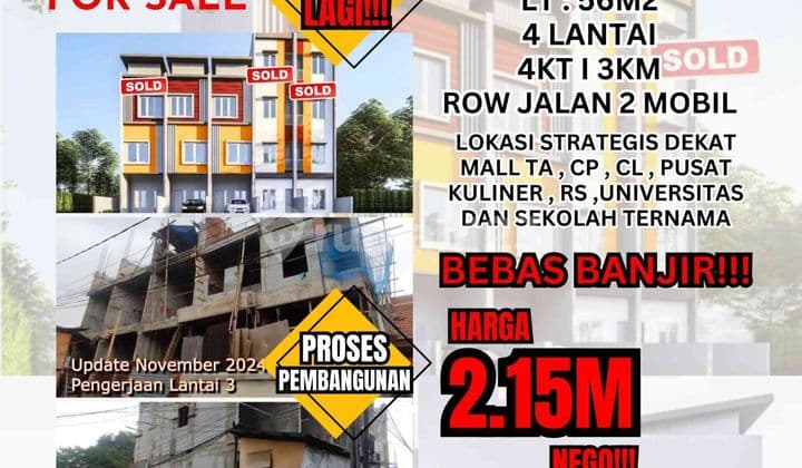 ** Rumah Baru 3 Lantai Di Tanjung Duren **