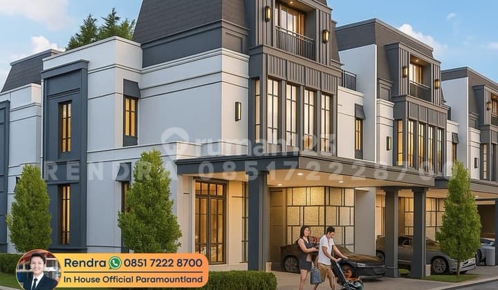 Djual Rumah 3 Lantai Termurah Di Jalan Utama Gading Serpong Altadena Residences