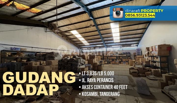 Gudang di Jalan Raya Perancis, Tangerang 5.000 m Bagus SHM